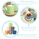 image 2 of Argon Tableware 350ml Coloured Coffee Mugs - Gloss Stoneware Latte Cappuccino Cups Hot Chocolate Cups