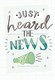 image 2 of Just Heard The News Congratulations Greeting Card Hello You Range Blank Inside