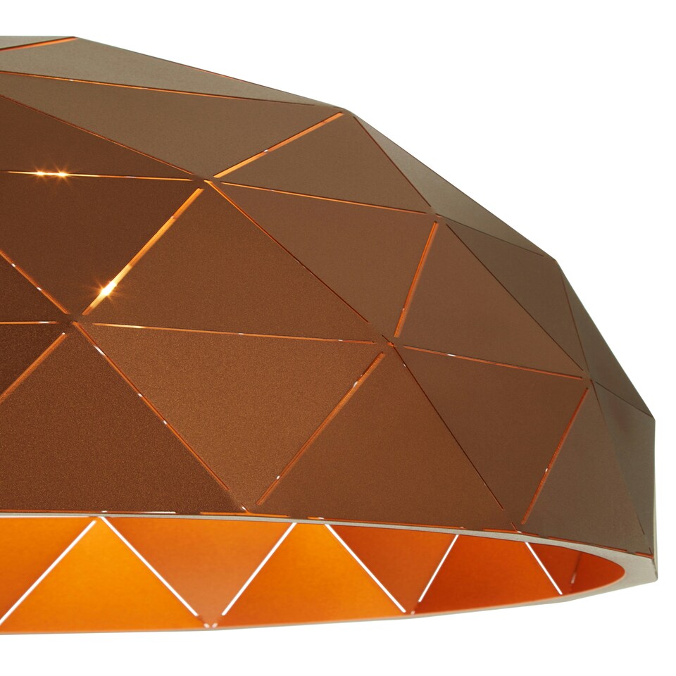 image 1 of Interiors by Premier Large Coffee Dome Pendant Light