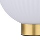 image 5 of Set of 2 Betchley - Battery Operated Satin Brass Lamp with White Glass | Gold | White | Medium | 2