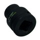 image 3 of 3/4" Drive 19mm Shallow Metric MM Impact Impacted Socket 6 Sided Single Hex