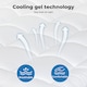 image 6 of Lavio Quilted Mattress Protector Thick Cooling Gel Memory Foam Bed Cover | White | King