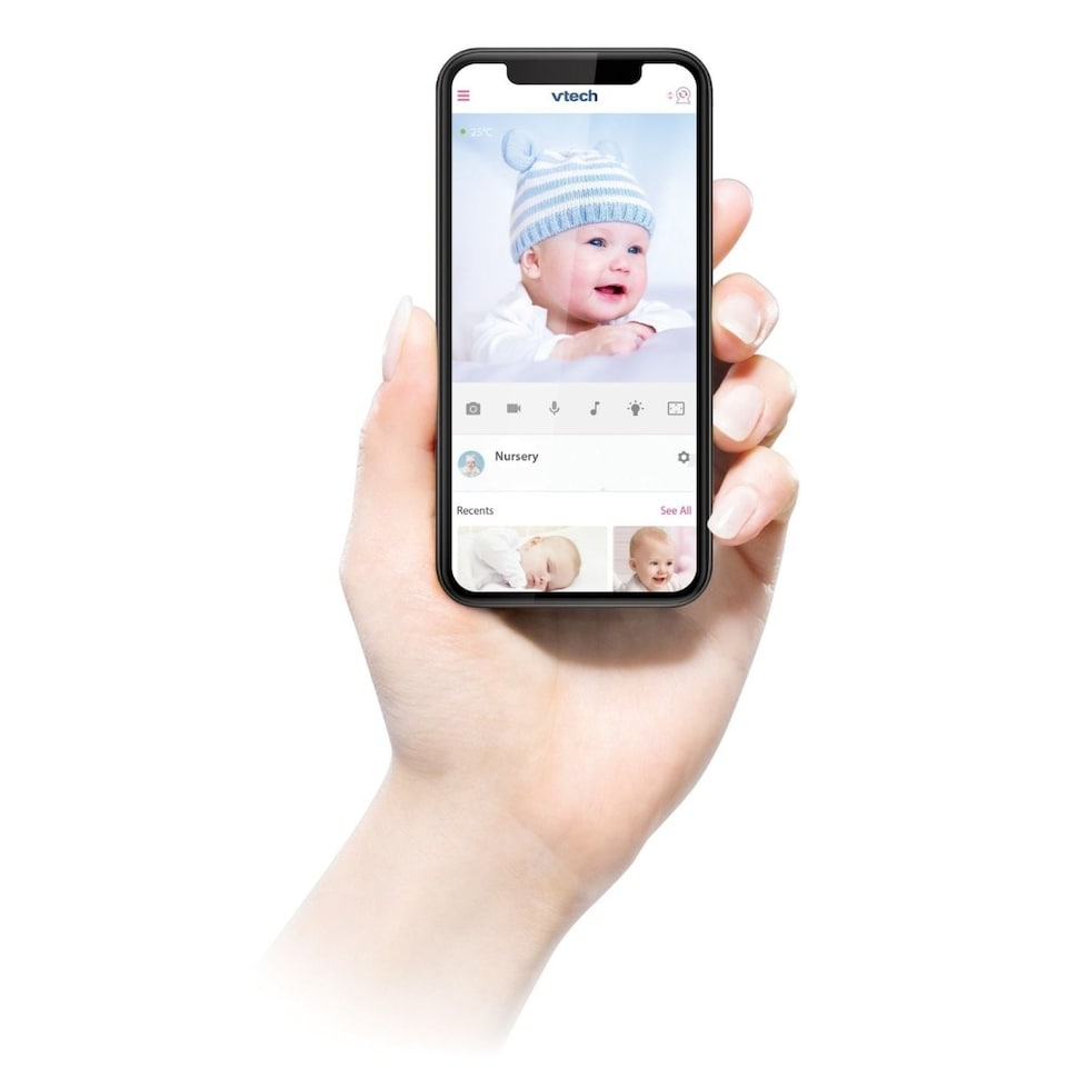 image 1 of VTech RM5766HD 5" Smart Wi-Fi 1080p Pan & Tilt Baby Monitor