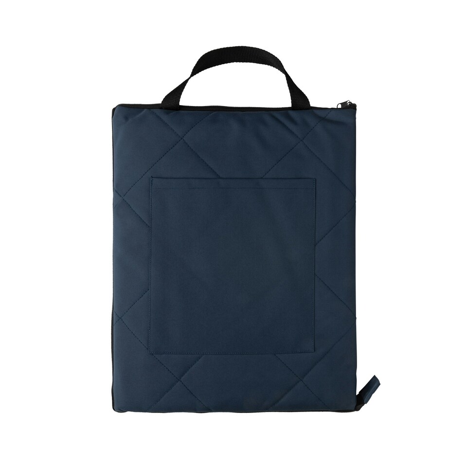 image 1 of XD Collection RPET Quilted Picnic Blanket - Navy - One Size | Blue | One Size