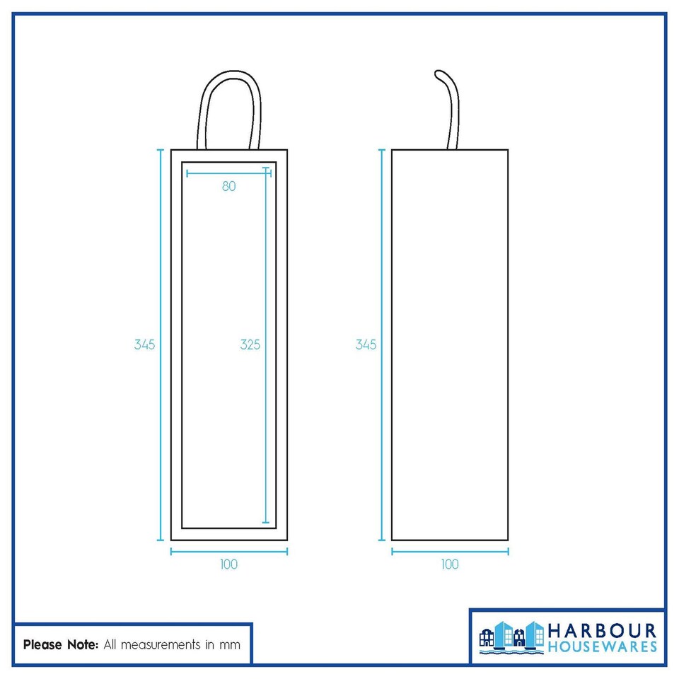 image 1 of Harbour Housewares Wooden Wine Box - Single Bottle - Natural