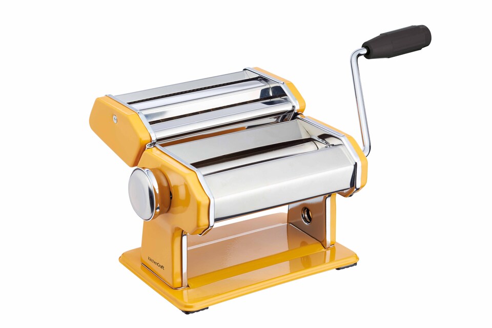 KitchenCraft Pasta Maker Yellow Stainless Steel