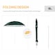 image 4 of Outsunny 2m Beach Umbrella Sun Shelter 2 in 1 Umbrella UV Protection Steel Green
