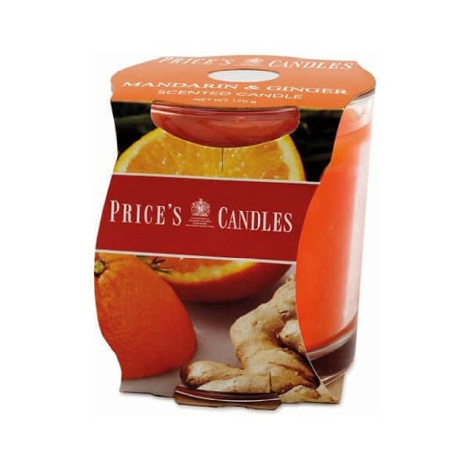 image 1 of Prices Fragrance Collection Mandarin & Ginger Cluster Jar Candle Orange