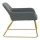image 4 of Interiors by Premier Grey Dining Chair, High Quality Kitchen Chair, Back & Arm Support Fabric Chair, Easy to Clean Armchair