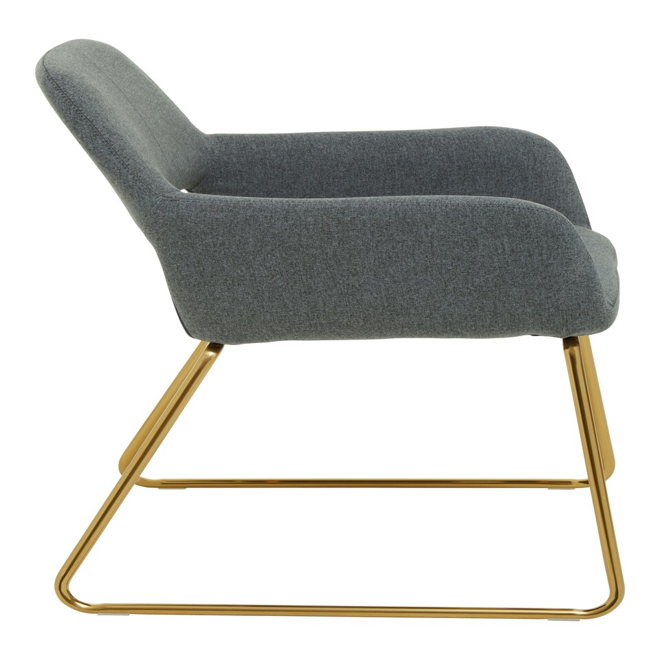 image 1 of Interiors by Premier Grey Dining Chair, High Quality Kitchen Chair, Back & Arm Support Fabric Chair, Easy to Clean Armchair