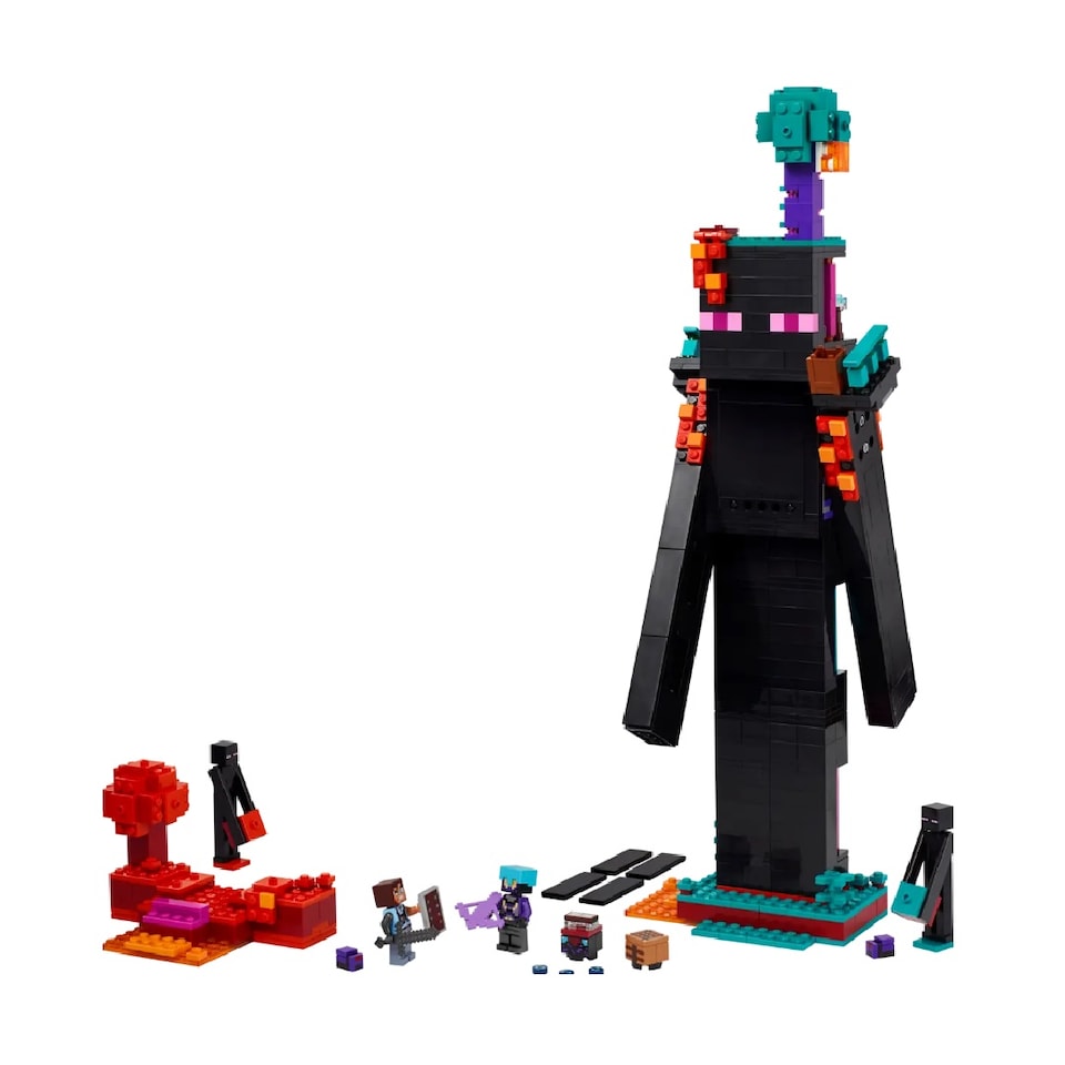 image 1 of Lego Minecraft 21279 The Enderman Tower 867 Piece Set