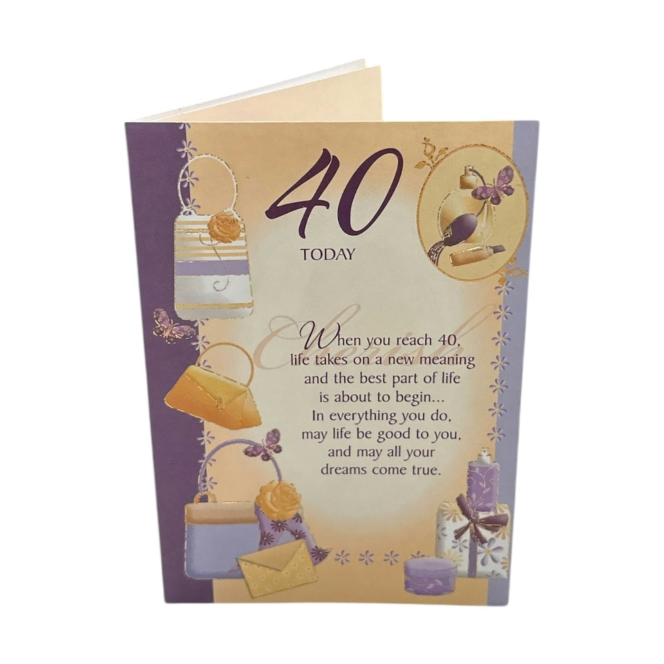 image 1 of 40 Today Handbags & Gifts Design Birthday Card