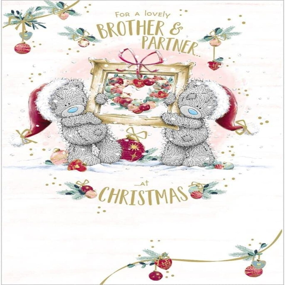image 1 of Brother & Partner Me to You Bear Christmas Card