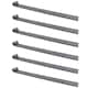 image 1 of Trailer Tailgate Strap Hinge Self Colour 12.5mm Pin Weld On 460mm Long 6pc | Grey