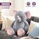 image 8 of The Magic Toy Shop Jumbo Elephant Soft Toy 100cm Giant Plush Stuffed Animal