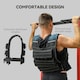 image 5 of 15KG Adjustable Weighted Vest with 15 Metal Weights, Running Weight Vest 
