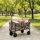 image 2 of OHS Printed Foldable Camping Trolly Outdoor Garden Cart Shopping