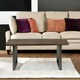 image 2 of Linden Live Edge Wood and Metal Coffee Table Brown