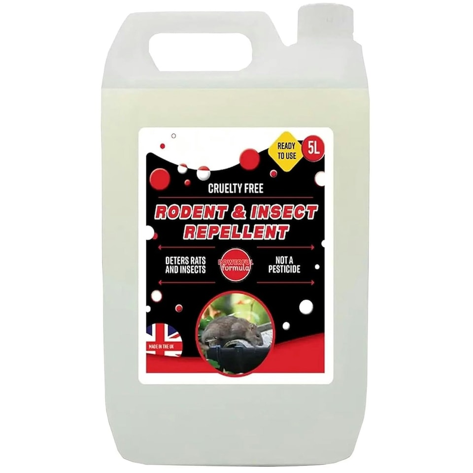 image 1 of 2 x Cruelty Free 5 Litre Ready to Use Rodent & Insect Repellent for Home, Office, Garage & Warehouse