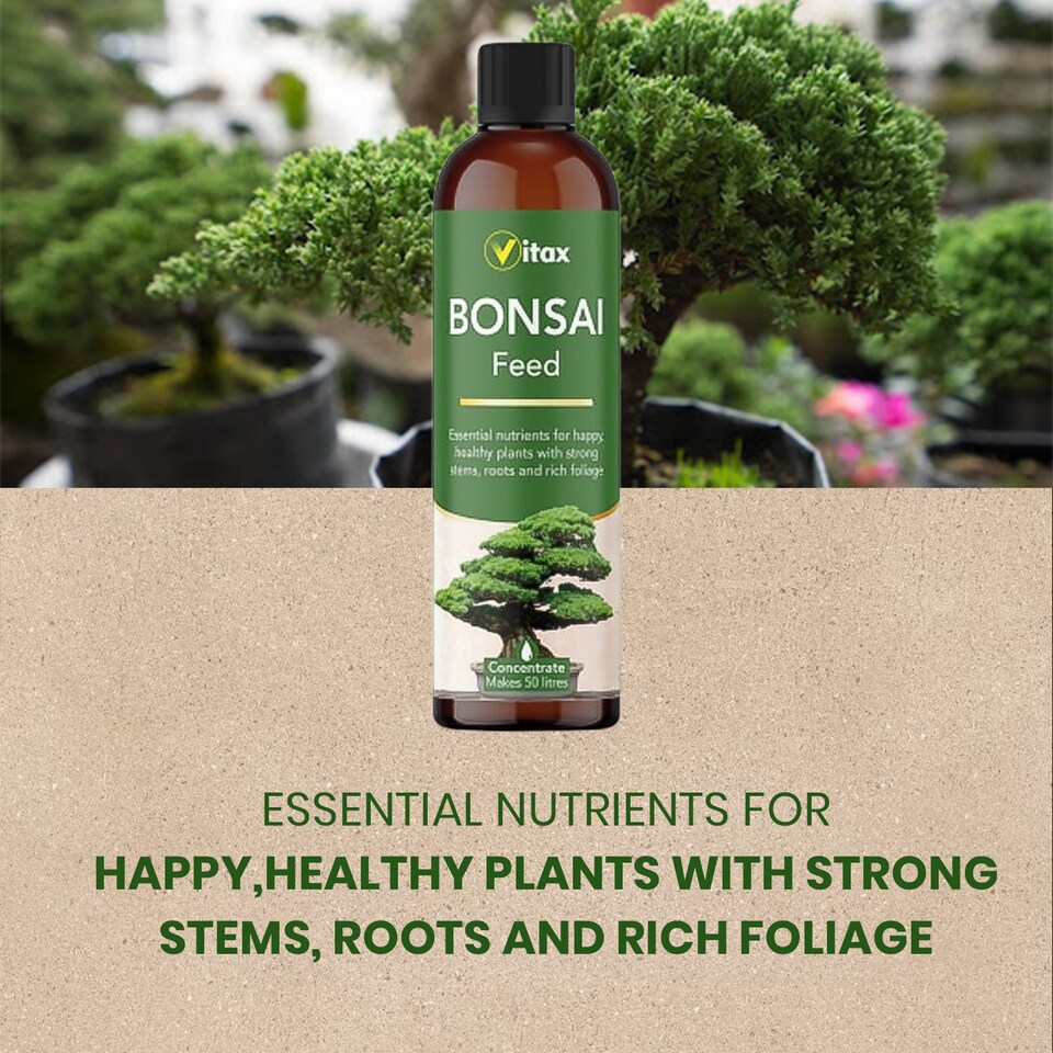 image 1 of Vitax Bonsai Liquid Feed 250ml Concentrated Seaweed-Enriched Nutrient Plant Feed