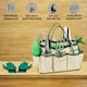 image 6 of 11pc Heavy Duty Stainless Steel Garden Tool Set with Tote Bag Durable Hand Tools