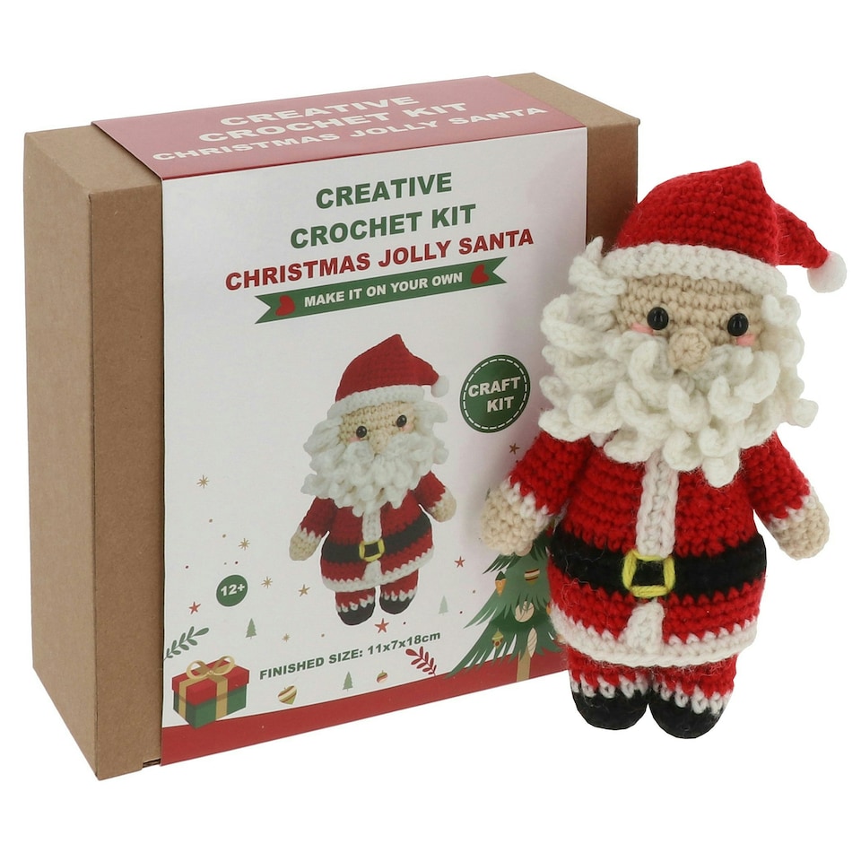 Joe Davies Christmas Crochet Kit Jolly Santa