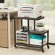 image 7 of COSTWAY G-shaped Side Table 3-Tier Mobile End Table Grey