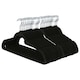 image 1 of Harbour Housewares Non-Slip Velvet Hangers - 45cm - Black - Pack of 50