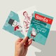 image 2 of Funny Rude Christmas Cards Set of 8 - A6 Size - Adult Humour Cheeky Xmas Designs
