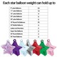 image 2 of Green Star Balloon Weight 140g