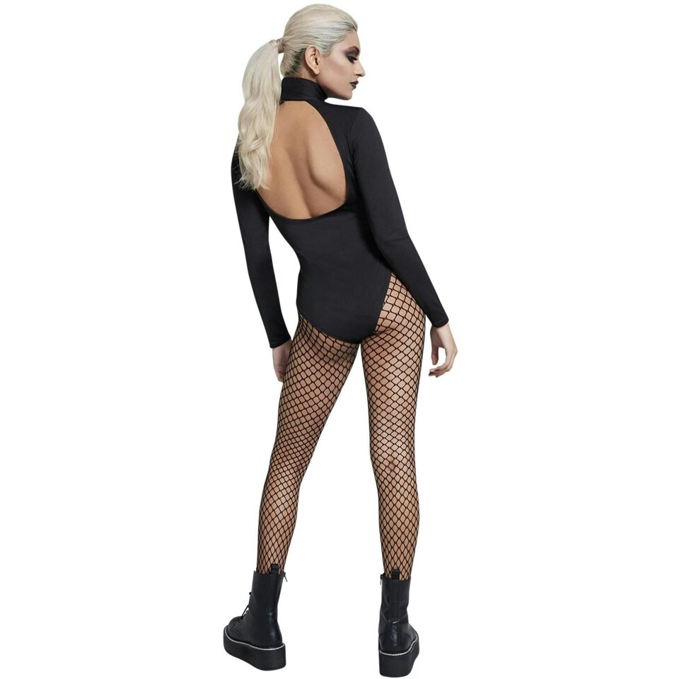 image 1 of Fever Womens/Ladies Skeleton Bodysuit - Black/Silver - XS XS