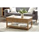 image 1 of Classic Coffee Table with 2 Drawers Brown