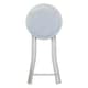 image 4 of Harbour Housewares Padded Folding Stool - White | White | White