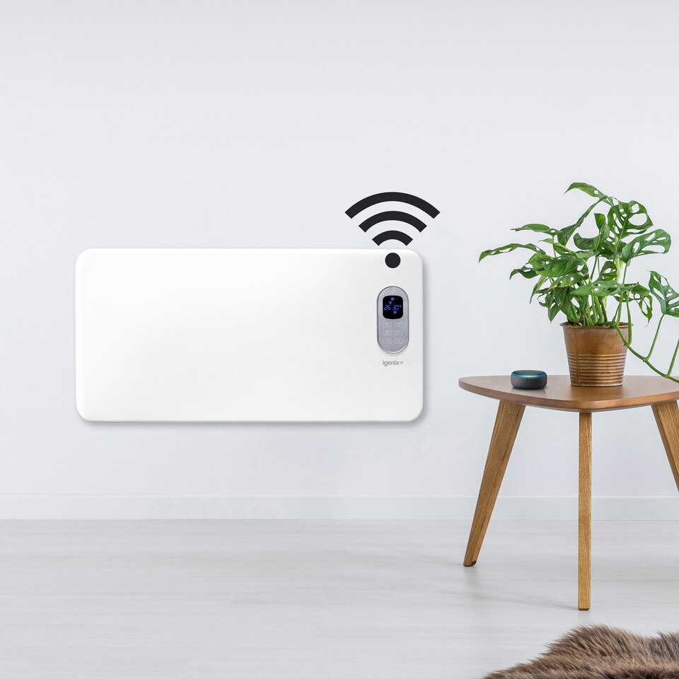 image 1 of Igenix IG9515WIFI, Smart Electric Panel Heater, 1500 W, Alexa Compatible