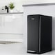 image 3 of Cooks Professional Dual Recycle Slimline Pedal Bin 50L | 20L & 30L Removable Compartments | Black Black