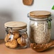 image 5 of Argon Tableware Wooden Clip Lid Storage Jar - 750ml - Black Seal