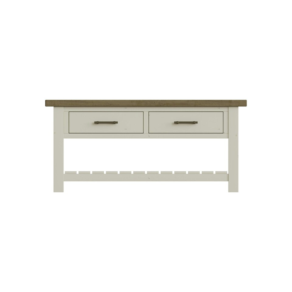 image 1 of Purbeck Truffle 2 Drawer Coffee Table N/A