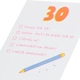 image 3 of Funny Checklist Design 30th Birthday Card for Her/Friend