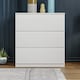 image 2 of Vida Designs Denver 3 Drawer Chest of Drawers Bedroom Storage, White