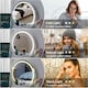 image 2 of Living and Home Round Hollywood Vanity LED Makeup Mirror