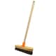 image 1 of 2 x Bassine 12" Traditional Wooden Sweeping Brush With Handle & Support Bracket
