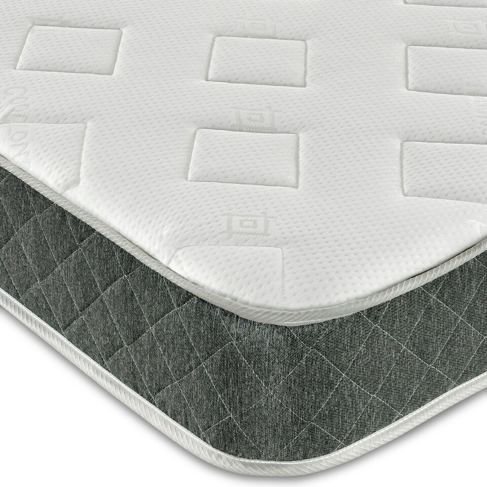 image 1 of Essentials Jump n Tac Hybrid Mattress - 7.5" Deep, Soft Feel Grey | Small Double