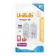 image 1 of UniBulb Halogen G9 Capsule 180lm 25W 2800K (Warm White) Light Bulb - Pack of 2