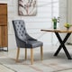 image 4 of Ravenna Velvet Dining Chairs - Set of 2 - Grey