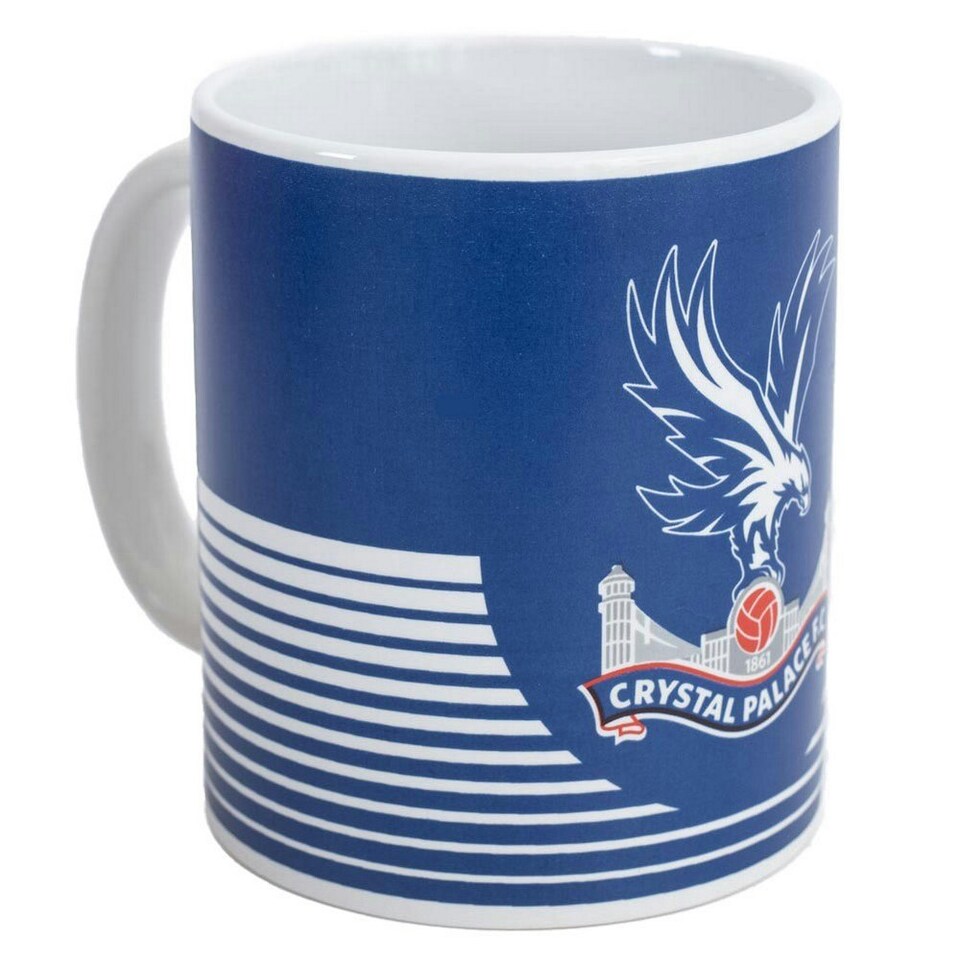 image 1 of Crystal Palace FC Linear Mug - Blue/White/Red - One Size