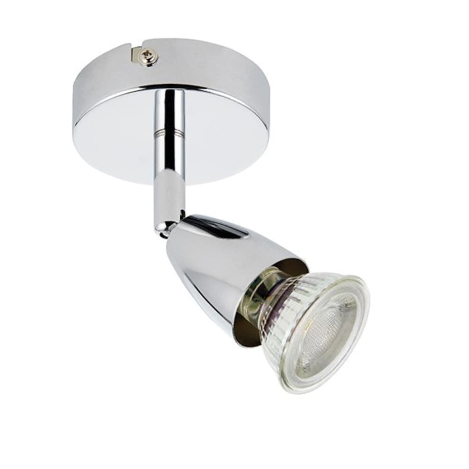 image 1 of Amalfi 1 Light Adjustable Spotlight Chrome, GU10