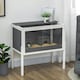 image 7 of PawHut Wooden Hamster Cage for Dwarf Hamsters, Gerbils, Rutin Chicken w/ Shelf