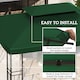 image 4 of Outsunny 3x4m Gazebo Replacement Roof Canopy 2 Tier Top UV Cover Green