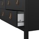 image 10 of Barcelona Double Dresser 4+4 Drawers in Matt Black