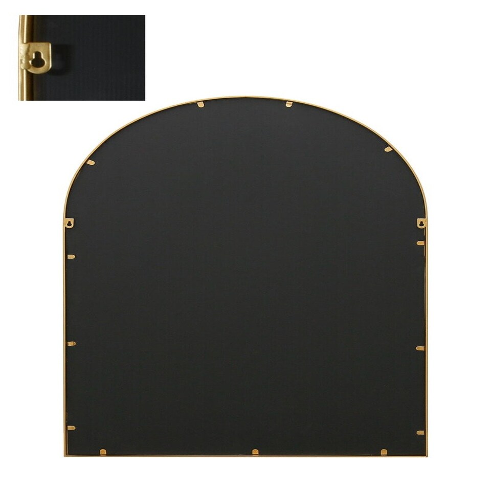image 1 of The Arcus - Gold Framed Arched Window Leaner/Wall Mirror 47" X 31" (120x80CM) Suitable for Inside and Outside! Gold